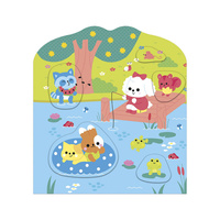 Książeczka z naklejkami Wieś Janod