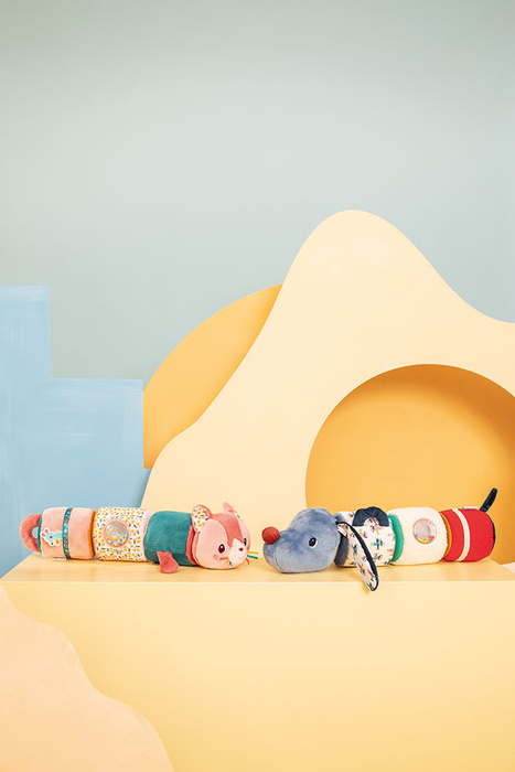 Sensoryczny wałek dźwiękowy 4-elementowy Piesek Jules