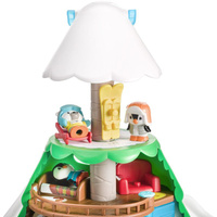 Drzewo domek alpejski stok narciarski Klorofil