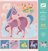 Szablony do odrysowania Konie Djeco