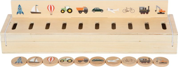 Drewniany pojemnik do sortowania Odkrywca świata Small Foot