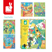 Artystyczny zestaw kreatywny Złote kontury Zwierzęta Janod