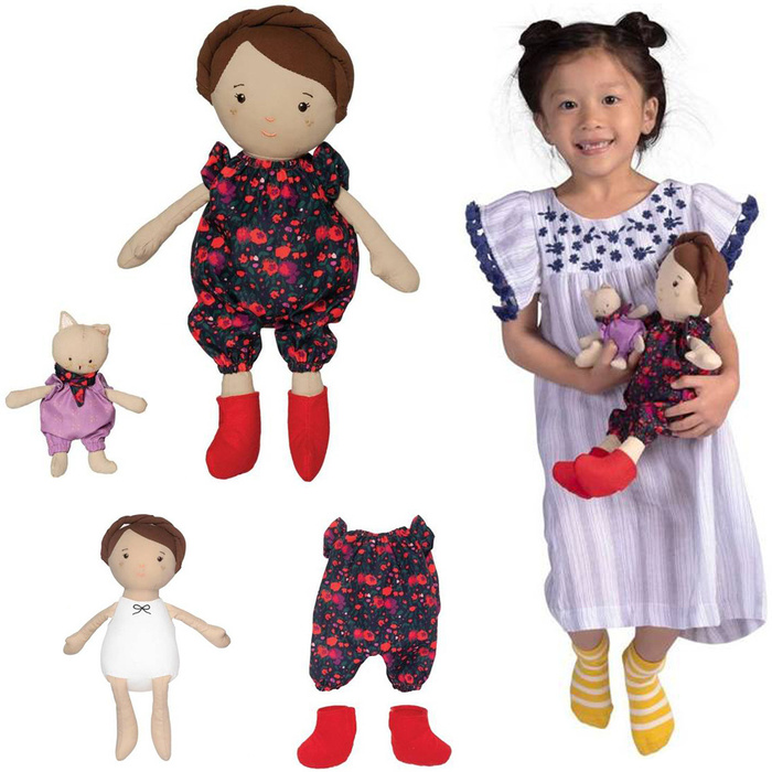 Freddie lalka z małym przyjacielem kotkiem Manhattan Toy