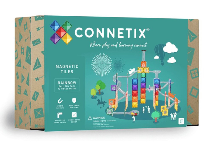 Kulodrom Connetix Rainbow Ball Run Pack 92 el.