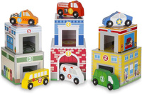 Wieża z klocków z autkami Melissa & Doug