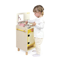 Drewniana kuchnia dla dziecka z 10 akcesoriami Shiny Grandma Janod