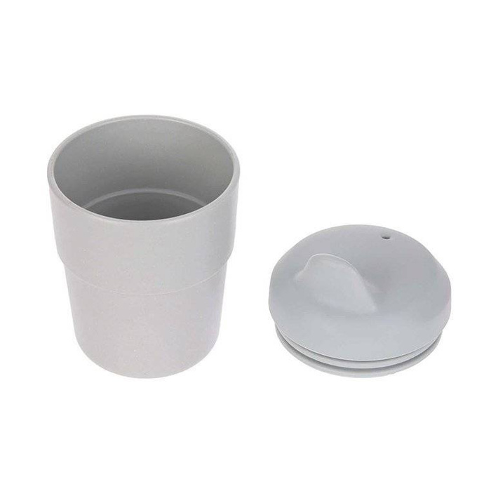 Kubek z silikonową pokrywką z dziubkiem Little Chums Kot Lassig