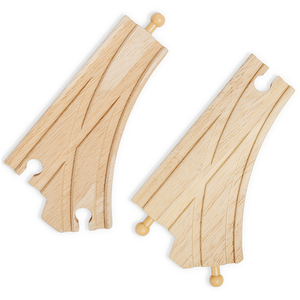 Zestaw torów, 2 elementy, rozjazdy, Bigjigs Rail