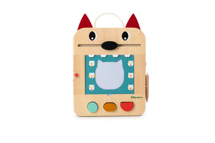 Drewniana tablica znikopis Wilk Louis Lilliputiens