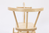 Koń na biegunach z oparciem