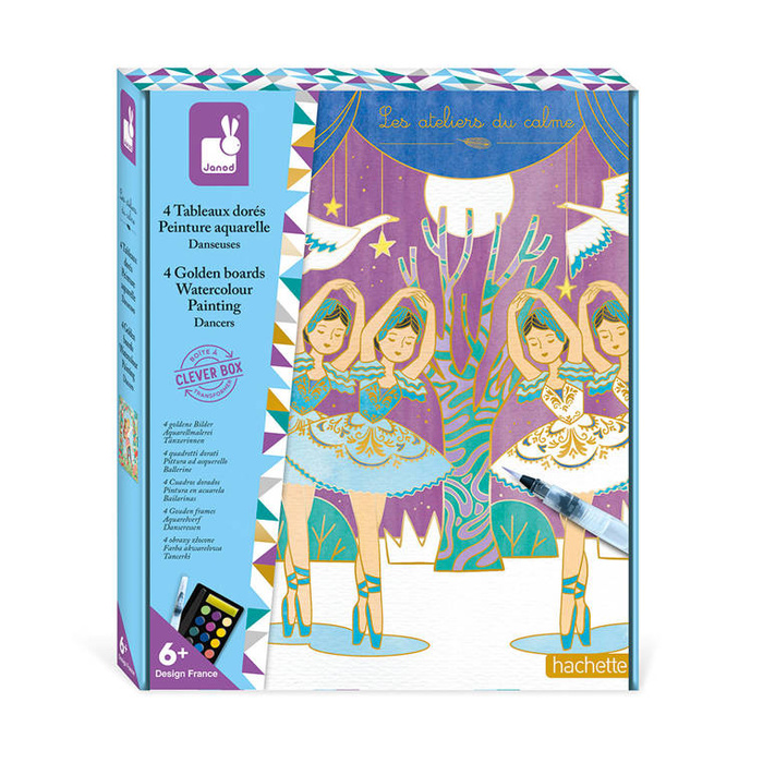 Artystyczny zestaw kreatywny Złote kontury Tancerki Janod