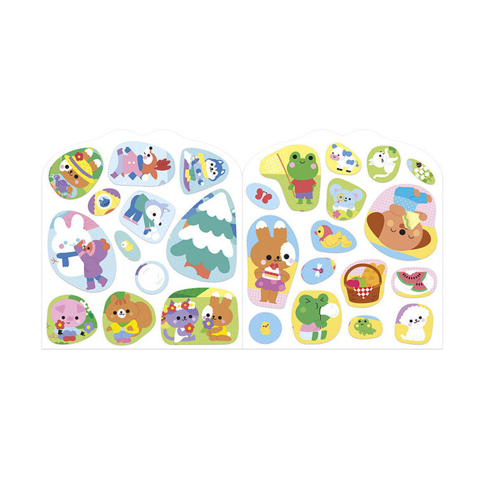 Książeczka z naklejkami Wieś Janod