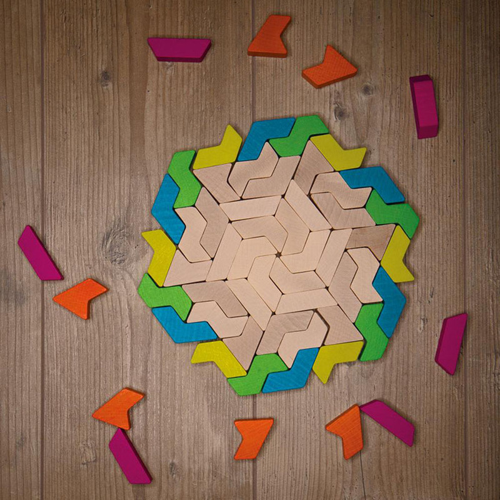 Drewniane klocki GeoBlox MaxiMix 60 el. Erzi