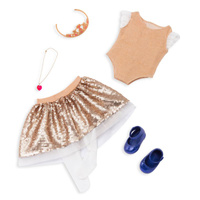 Lalka Amora 46cm z dodatkowymi ubrankami i akcesoriami Elegancki zestaw prezentowy Our Generation 