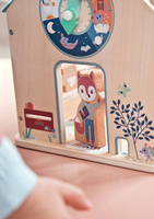 Drewniany multifunkcyjny zestaw do zabawy w Szkołę z 3 figurkami i akcesoriami Lilliputiens