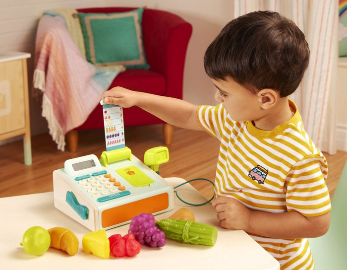 Interaktywna kasa sklepowa dla dzieci Mini Cashier Playset B.Toys