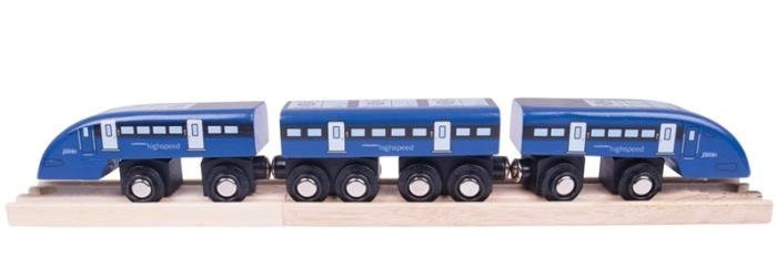 Zabawka pociąg Błękitna jedynka Bigjigs Rail