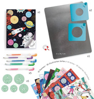 Zestaw artystyczny dla dzieci spirale Motywy Djeco