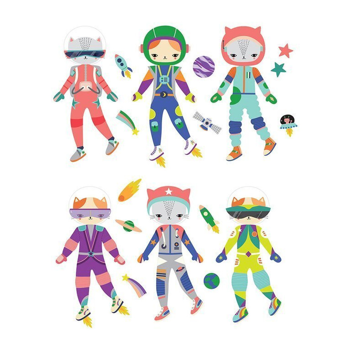 Magnetyczna układanka Kosmiczny kot Mudpuppy