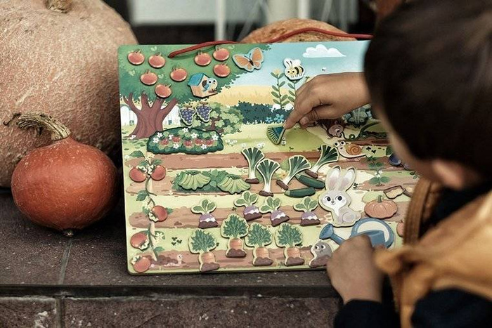 Magnetyczna układanka Mój magiczny ogród 3-6 lat, Janod