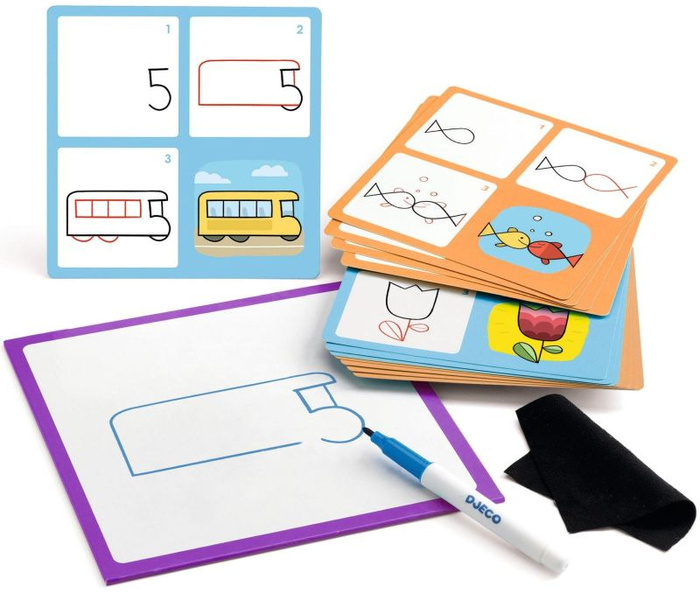 Zestaw kreatywny Eduludo krok po kroku 1,2,3 Djeco