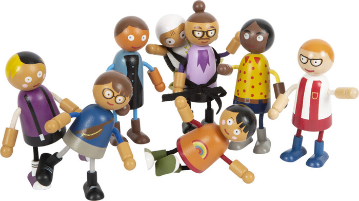 Ruchome lalki Rodzina z dzieckiem Small Foot
