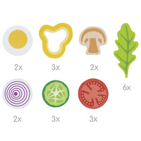 Zestaw do sałatek Vitalbowl 24 elementy Goki