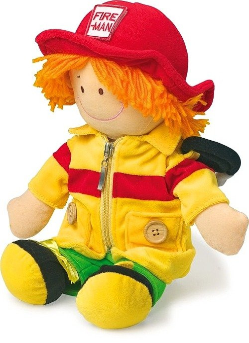 Szmaciane lalki 3 zawody strażak pielęgniarka budowlaniec Small Foot