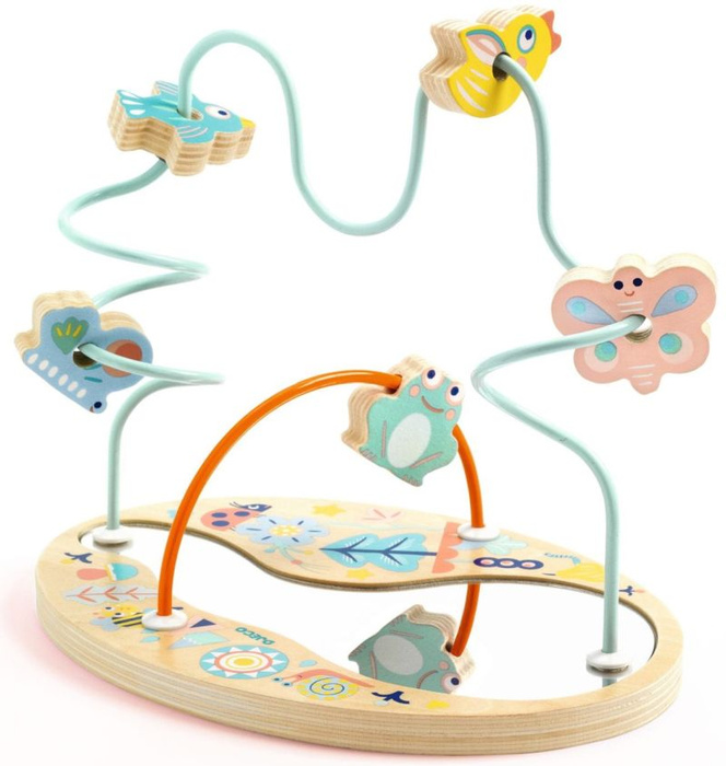 Motoryczna zabawka wczesnorozwojowa z drewna Baby Loopi Djeco