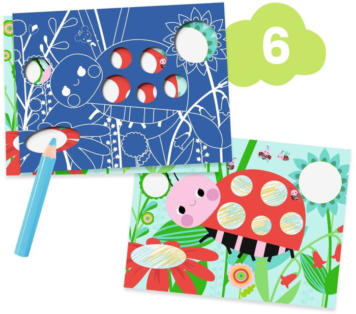 Multizestaw kreatywny 6 w 1 Myszka i Przyjaciele Djeco