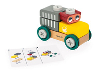 Autko drewniane cysterna do samodzielnego składania Miś Brico Kids Janod