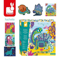 Zestaw kreatywny Mozaika Dinozaury 4+, Janod