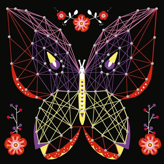 Zestaw kreatywny String Art Zwierzęta 8+, Janod