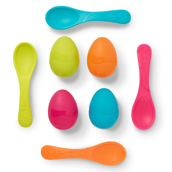 Gra zręcznościowa wyścig z jajkiem na łyżce B.Toys