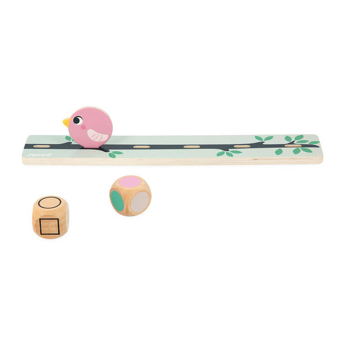 Układanka sorter kolorów i kształtów Ptaki Janod