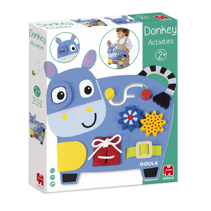 Sensoryczna tablica manipulacyjna Osiołek Goula