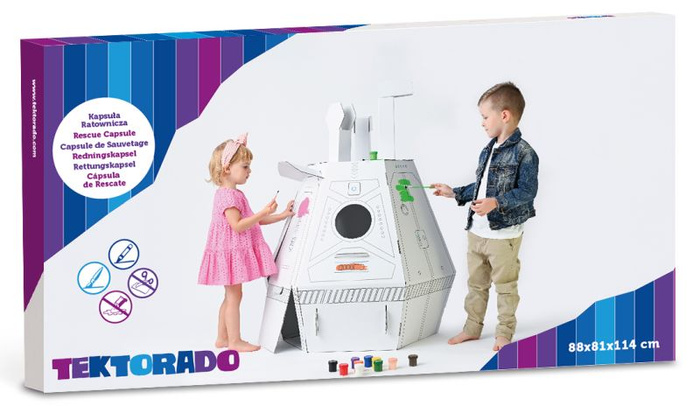 Kartonowy domek dla dzieci Kapsuła Ratunkowa Tektorado