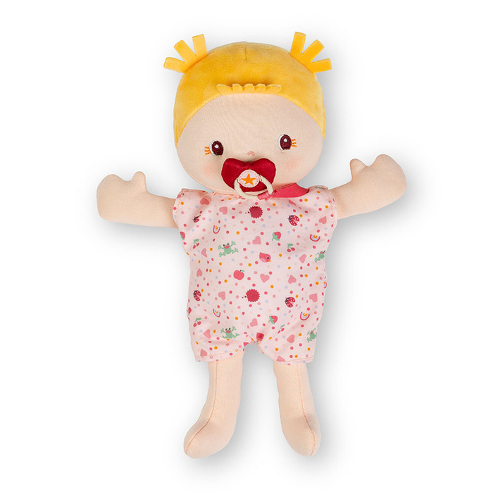 Lalka Lena z akcesoriami w foteliku rowerowym Lilliputiens