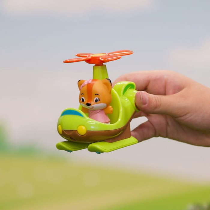 Helikopter kwiatek ruchome śmigła Klorofil