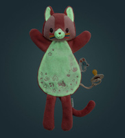 Przytulanka dla niemowlaka Pacynka Kotka Jeanne 2w1 Lilliputiens