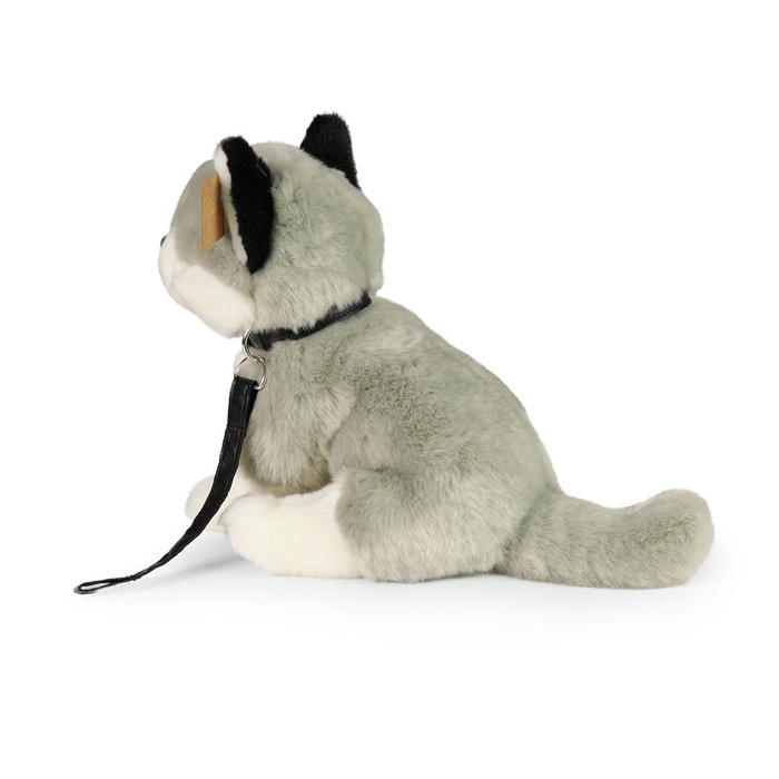 Maskotka dla dzieci piesek Husky na smyczy 28 cm Rappa