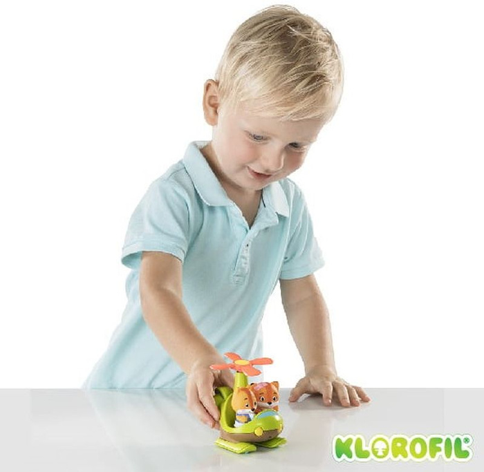 Helikopter kwiatek ruchome śmigła Klorofil