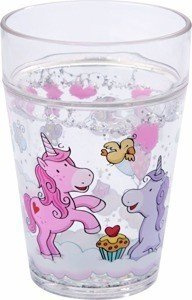 Brokatowy kubek Jednorożce w chmurach HABA