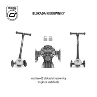 SCOOTANDRIDE Highwaykick 3 LED Hulajnoga składana ze świecącymi kółkami 3+ Ash