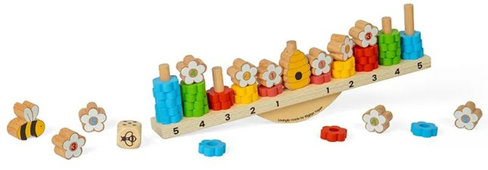 Drewniana gra zręcznościowa dla dzieci Balansująca pszczoła Bigjigs