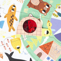 Puzzle okrągłe XXL Odkrywaj zwierzątka Goula