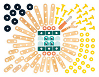 Drewniany zestaw konstruktorski Brico'kids 100 el. Janod