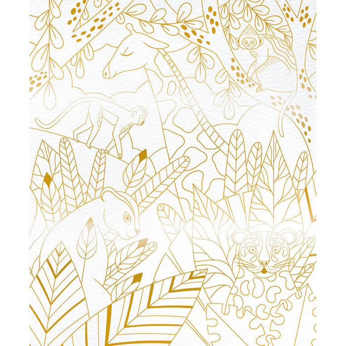 Artystyczny zestaw kreatywny Złote kontury Zwierzęta Janod