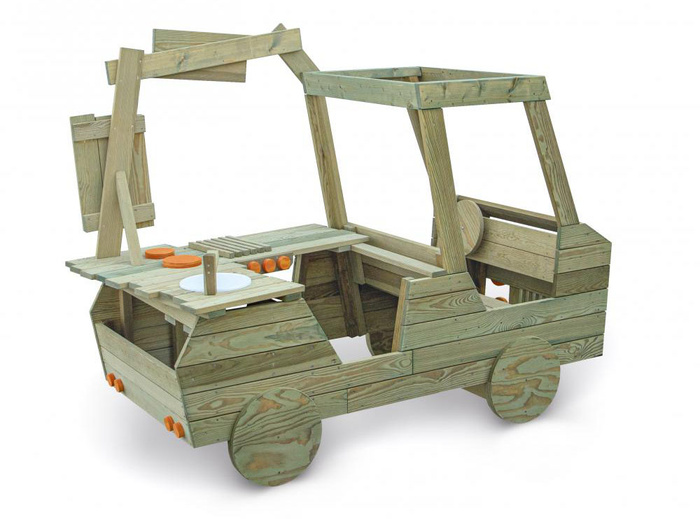 Drewniany Food Truck dla dzieci outdoor Erzi