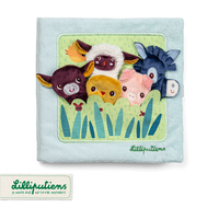 Książeczka z pacynkami Młode zwierzątka Lilliputiens edukacyjna Zabawka dla niemowląt